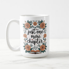 Just One More Chapter – Floral Book Lover Kaffemugg
