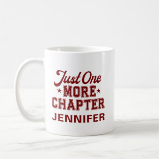 Just One More Chapter-Mugg Maroon Bokälskare Kaffemugg