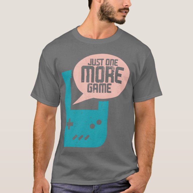 Just one more game 2 retro retro t shirt (Framsida)