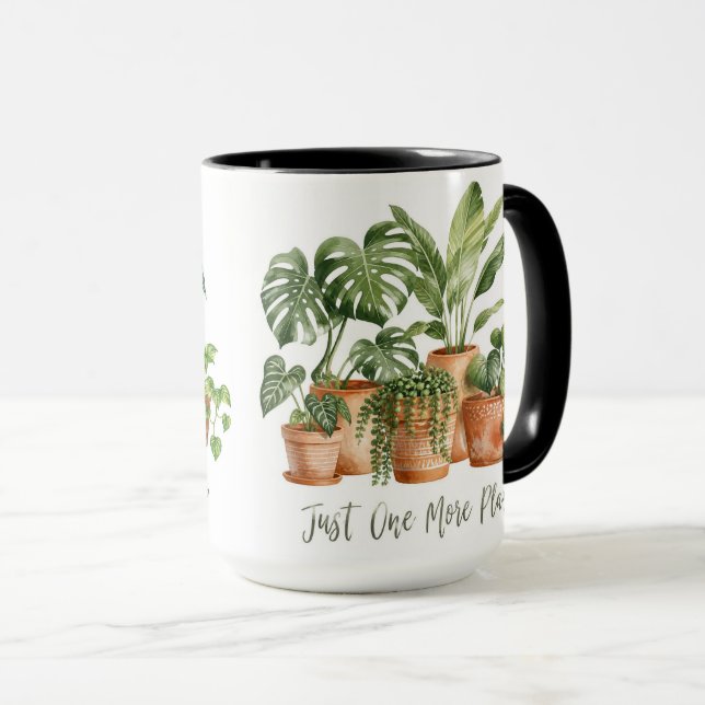 Just One More Plant Funny Houseplant Coffee Mug Mugg (Framsida höger)