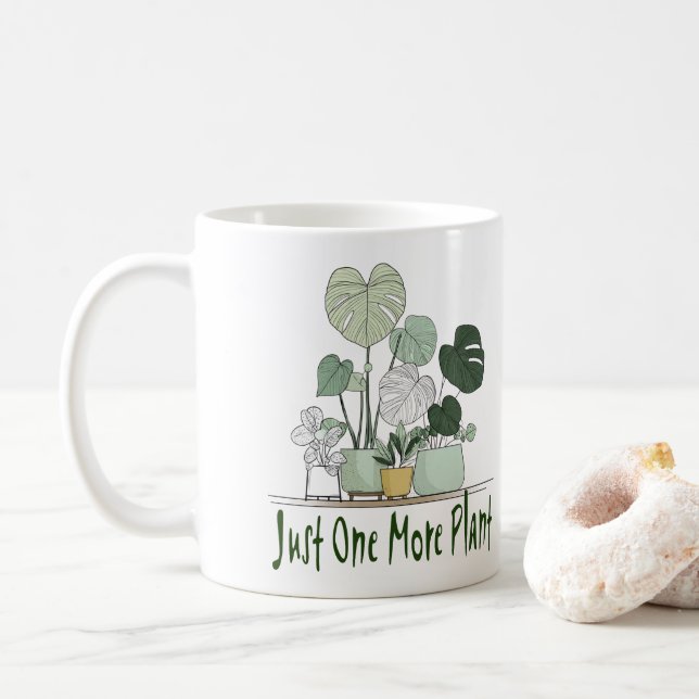 Just One More Plant  Kaffemugg (Med munk)