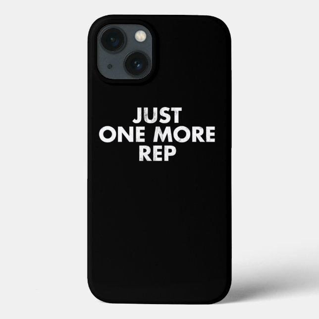 Just One More Rep Weightlifting Bodybuilding Gym T (Baksida)