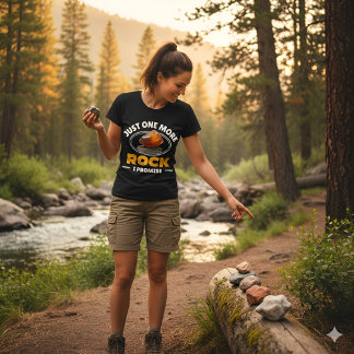 Just One More Rock I Promise - Rocks Collecting T Shirt