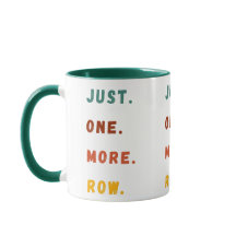 Just One More Row Funny Retro Crochet Lover Saying