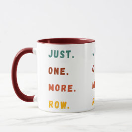 Just One More Row Funny Retro Crochet Lover Saying Mugg