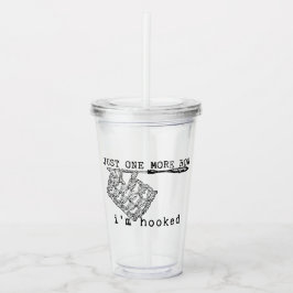 Just One More Row I'm Hooked Crochet Hook and Yarn Take Away Mugg