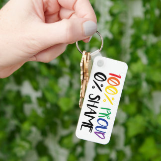 Just Pride Not Shame | Rainbow Gay Pride Nyckelring