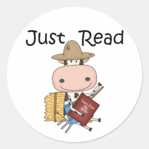 Just Read Runt Klistermärke