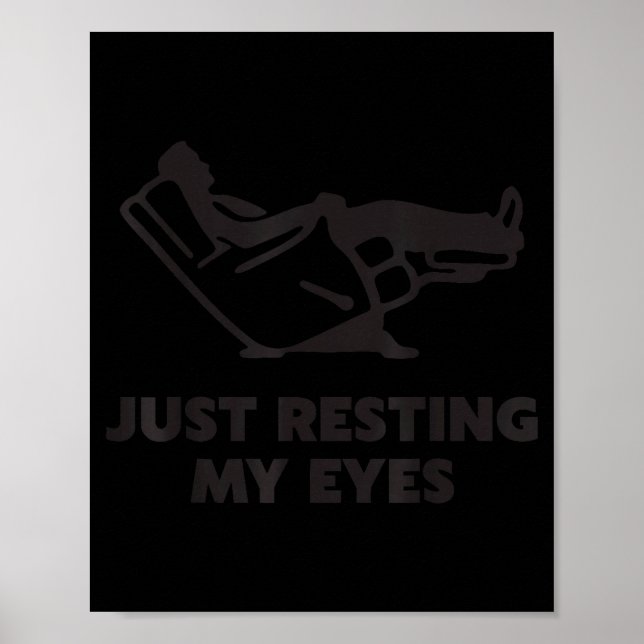 Just Resting My Eyes, Funny Recliner, Funny Dad Fa Poster (Framsidan)