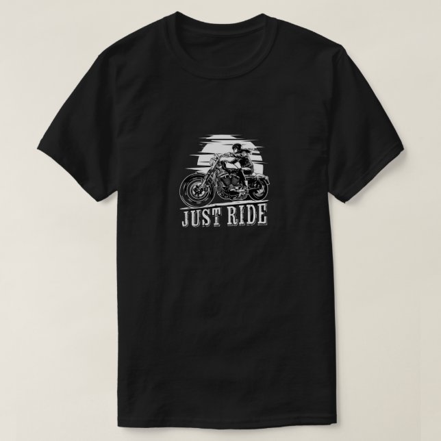Just Ride T Shirt (Design framsida)