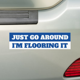 JUST RUNT, JAG ÄLSKAR IT BUMPER STICKER. BILDEKAL
