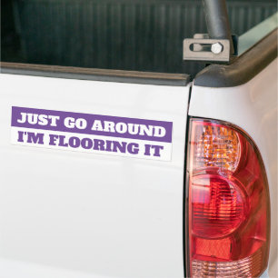 JUST RUNT, JAG ÄLSKAR IT BUMPER STICKER. BILDEKAL