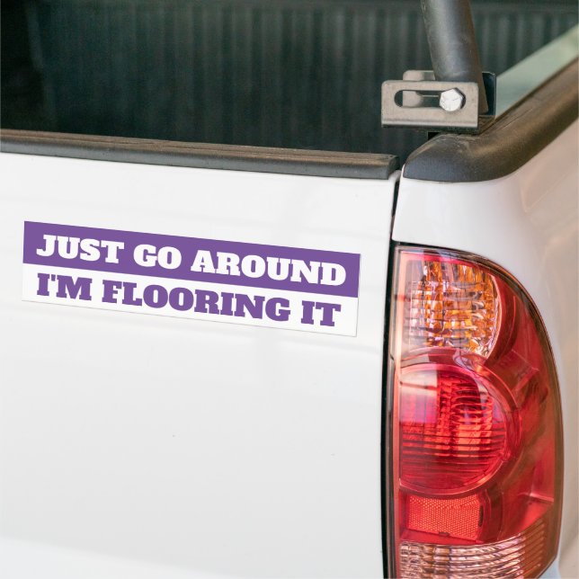 JUST RUNT, JAG ÄLSKAR IT BUMPER STICKER. BILDEKAL (På lastbil)
