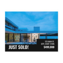 Just Sälj - Svart Modern - Brevkort