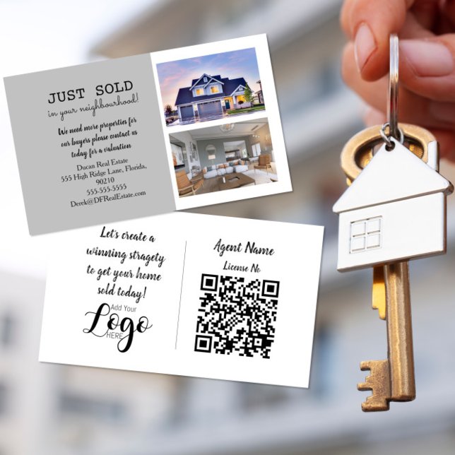 JUST SATT Real Gods Marknadsföring vykort Visitkort (Skapare uppladdad)