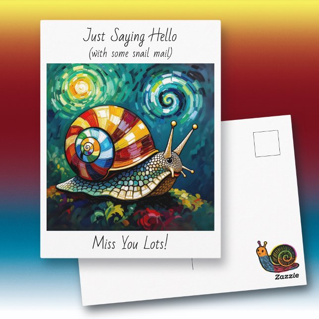 Just Saying Hello with some Snail Mail Vykort (Skapare uppladdad)