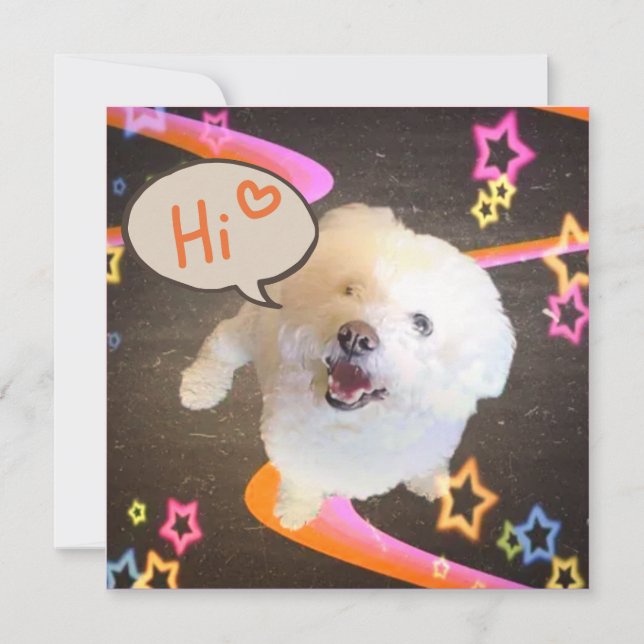 Just Saying "Hi" Invitation Inbjudningar (Framsida)