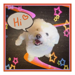 Just Saying "Hi"  Perfect Poster