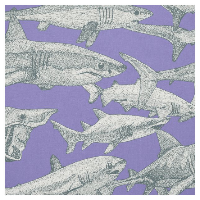 just sharks apatite lavender tyg (Provkarta)