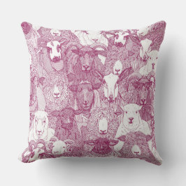 just sheep cherry white kudde