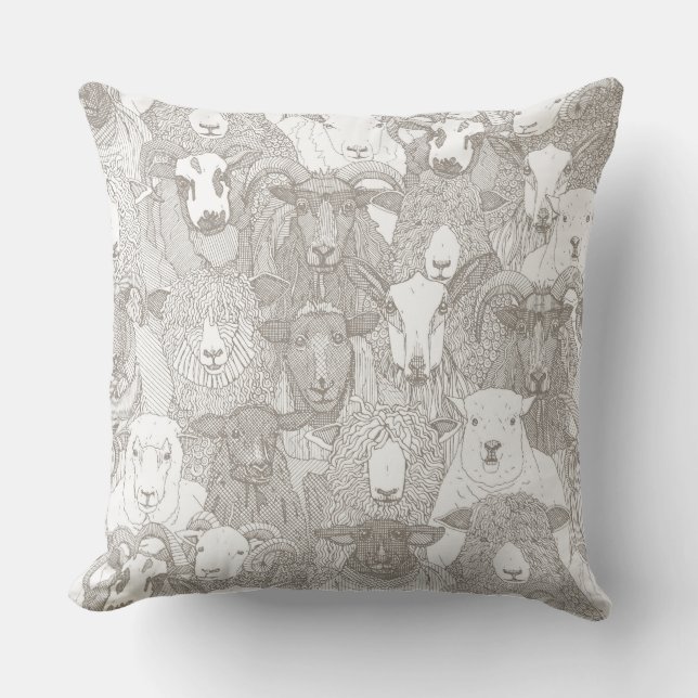 just sheep natural white kudde (Framsida)