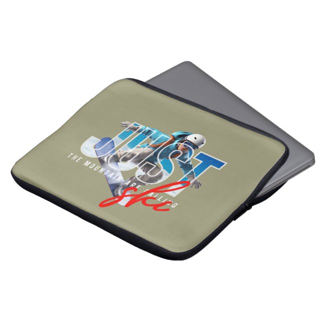 Just Ski | 13 tum Laptop Fodral (Framsida topp)