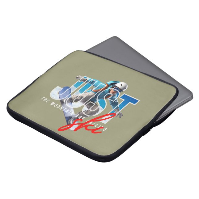 Just Ski | 15 tum Laptop Fodral (Framsida topp)