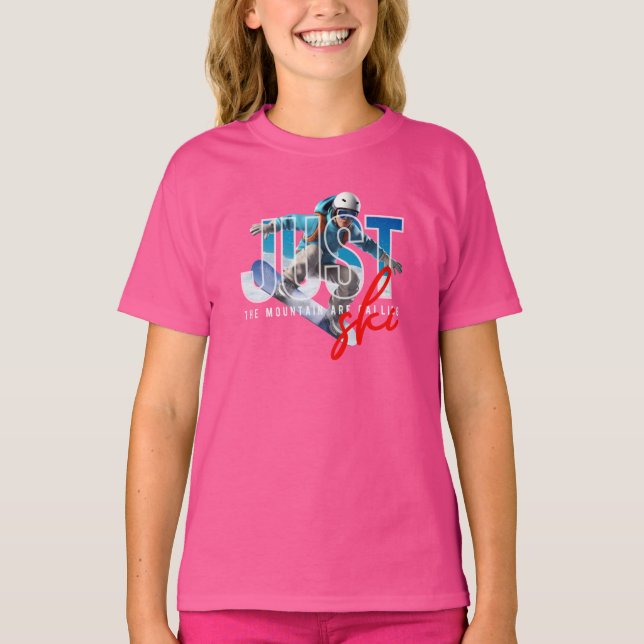 Just Ski | Barn T Shirt (Framsida)