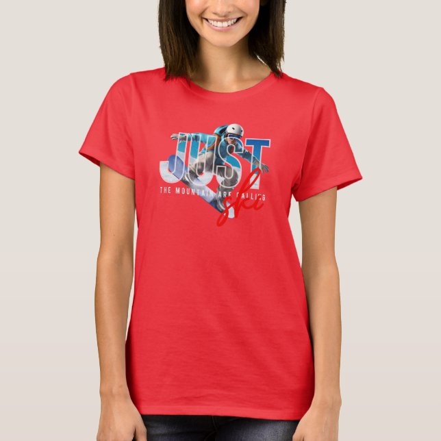 Just Ski | Kvinnor T Shirt (Framsida)