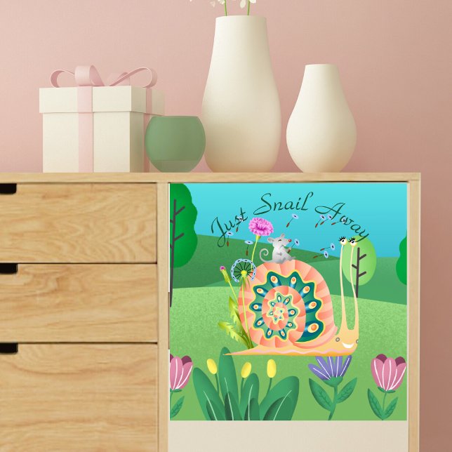 Just Snigel Away Cute Snigel Klistermärken (Skapare uppladdad)