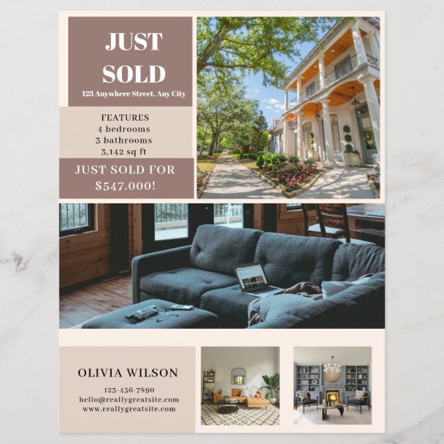 Just Sold Real Estate Reklamblad (Framsidan)