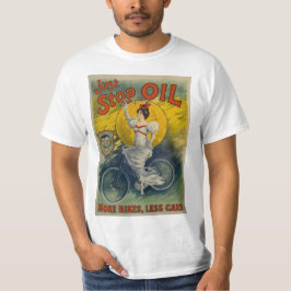 Just Stoppa Olja Mugg Mer Cyklar Mindre Bilar Akti T Shirt