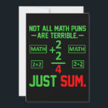 Just Sum Math Teacher Mathematics Math Student Tack Kort<br><div class="desc">Den här bildtanken är för matematik älskare. Den här roliga grafiken/offertkläderna gör alla matematiklärare lycklig.</div>