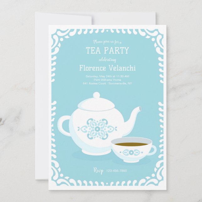 Just Tea-inbjudan Inbjudningar (Framsida)