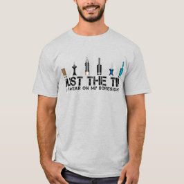 "JUST TIP" på vit T-Shirt