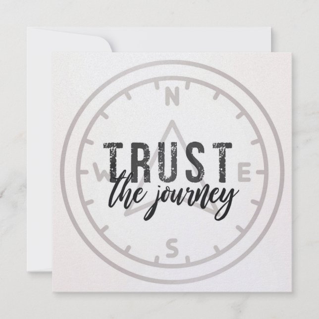 JUST TRUST 5.25 x 5.25 card Inbjudningar (Framsida)