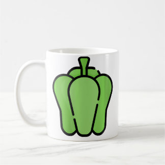 Just verkligen gillar paprika grön paprika kaffemugg