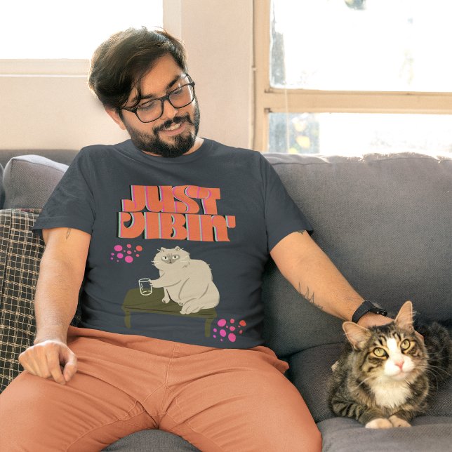 Just Vibin' (katt) T Shirt (Skapare uppladdad)