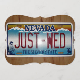 "Just Wed" Las Vegas Elope Bröllop-meddelande Meddelande