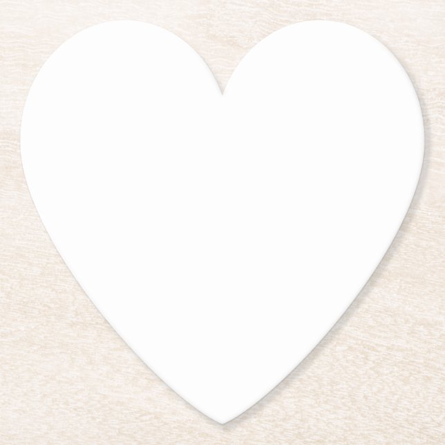 Just White Heart Craft Underlägg Papper (Framsida)