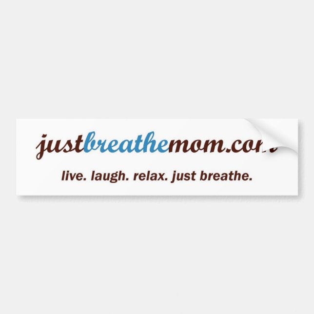 JustBreatheMom.com bildekal (Framsidan)