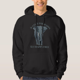 JUSTCE FOR LYCKLIG, STÄLL LYCKLIG FRITT HOODIE