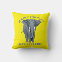 JUSTCE FOR LYCKLIG, STÄLL LYCKLIG FRITT KUDDE