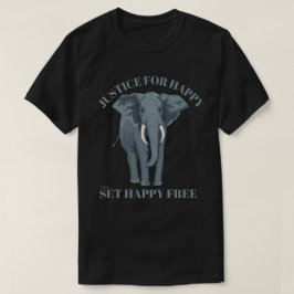 JUSTCE FOR LYCKLIG, STÄLL LYCKLIG FRITT T SHIRT