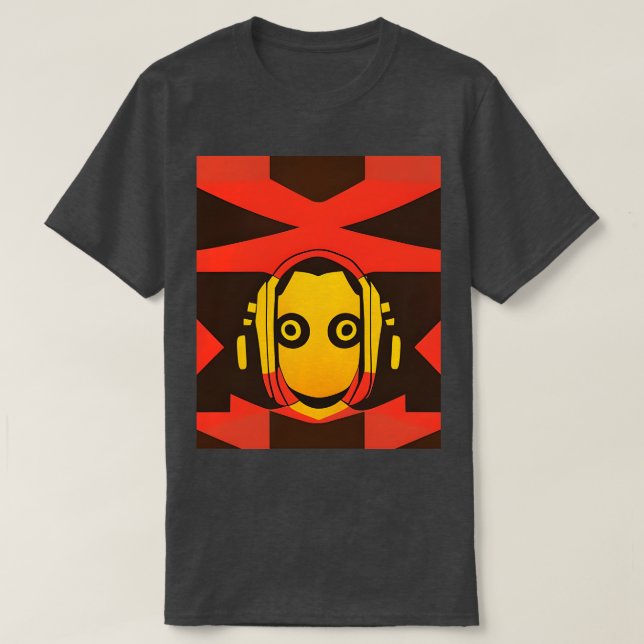 juste som lyssnar på musik t shirt (Design framsida)