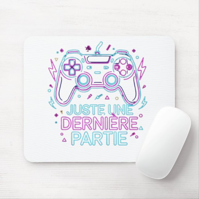Juste Une Dernière Partie Gamer Mouse Pad - Retro Musmatta (Med mus)
