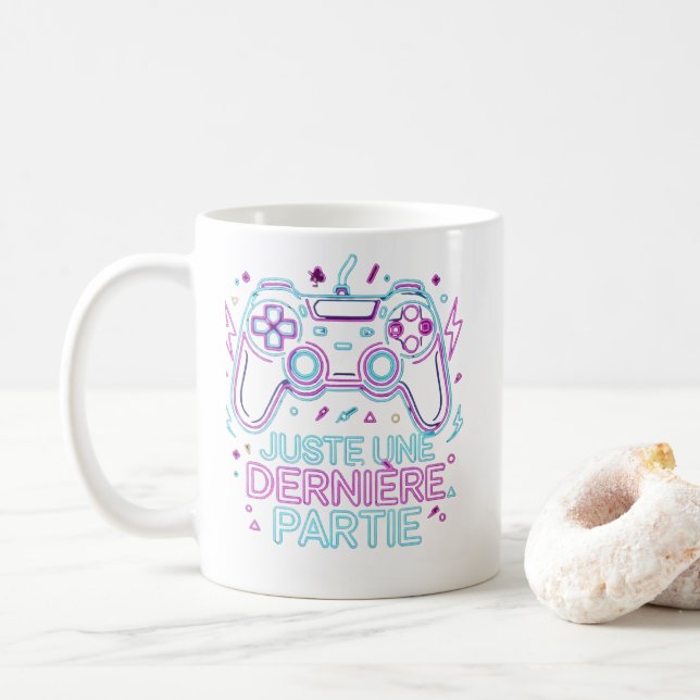 Juste Une Dernière Partie Gamer Mug - Retro Kaffemugg (Med munk)