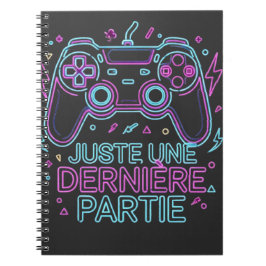 Juste Une Dernière Partie Gamer Notebook - Retro Anteckningsbok