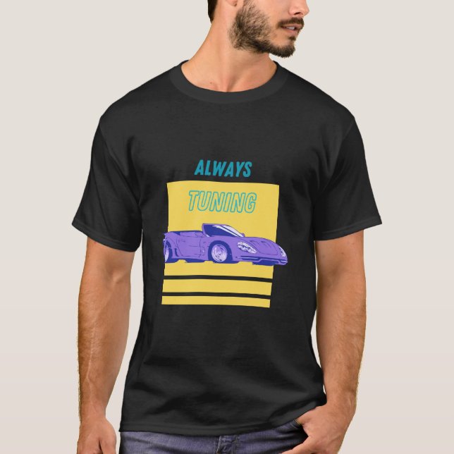 Justera alltid bilen t shirt (Framsida)