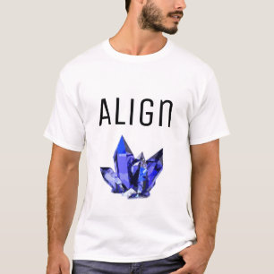 Justera Anpassningsbar Text med Blue Crystals Andl T Shirt